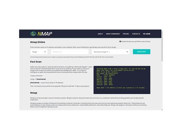 Nmap: App Reviews; Features; Pricing & Download | OpossumSoft